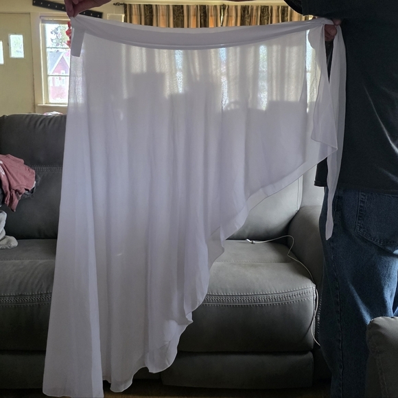 NWOT White Chiffon Swimsuit Cover-Up - XL - Picture 1 of 3